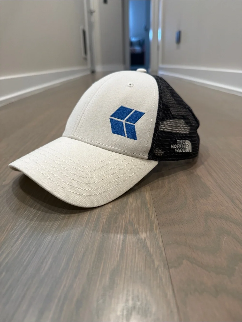 The North Face Two-Tone Snapback Cap with Blue Patch